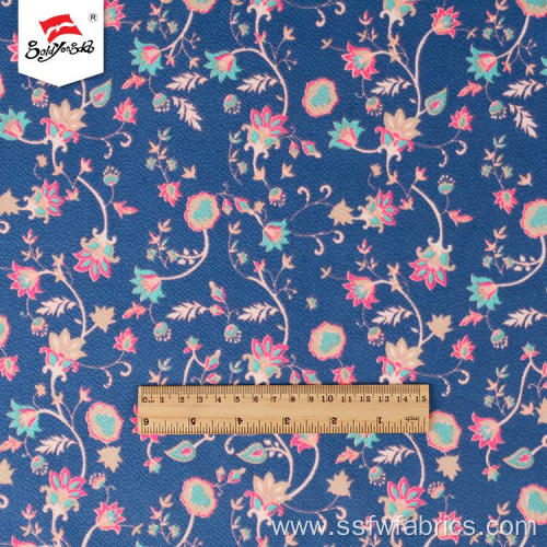 Flower Pattern Polyester Custom German Print Fabric